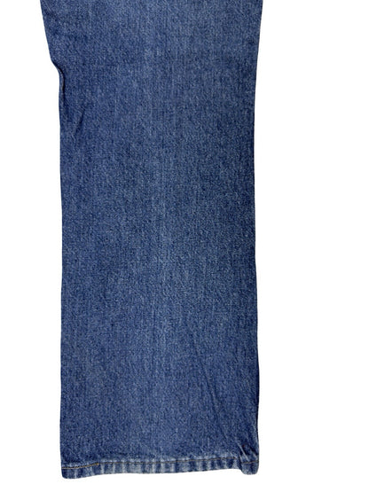 Rustler Wrangler Blue Denim Straight Leg Jeans 32W 30L