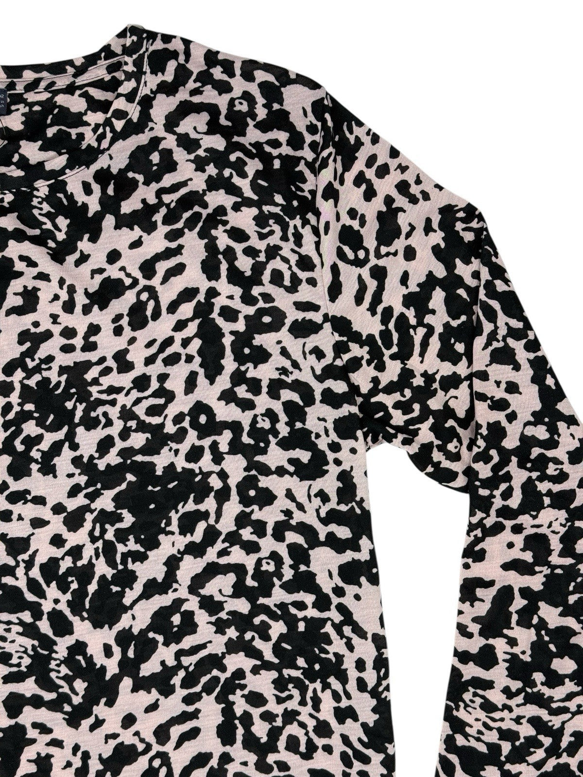 BNWT M&S Pink Leopard Print Long Sleeve Polyester Top