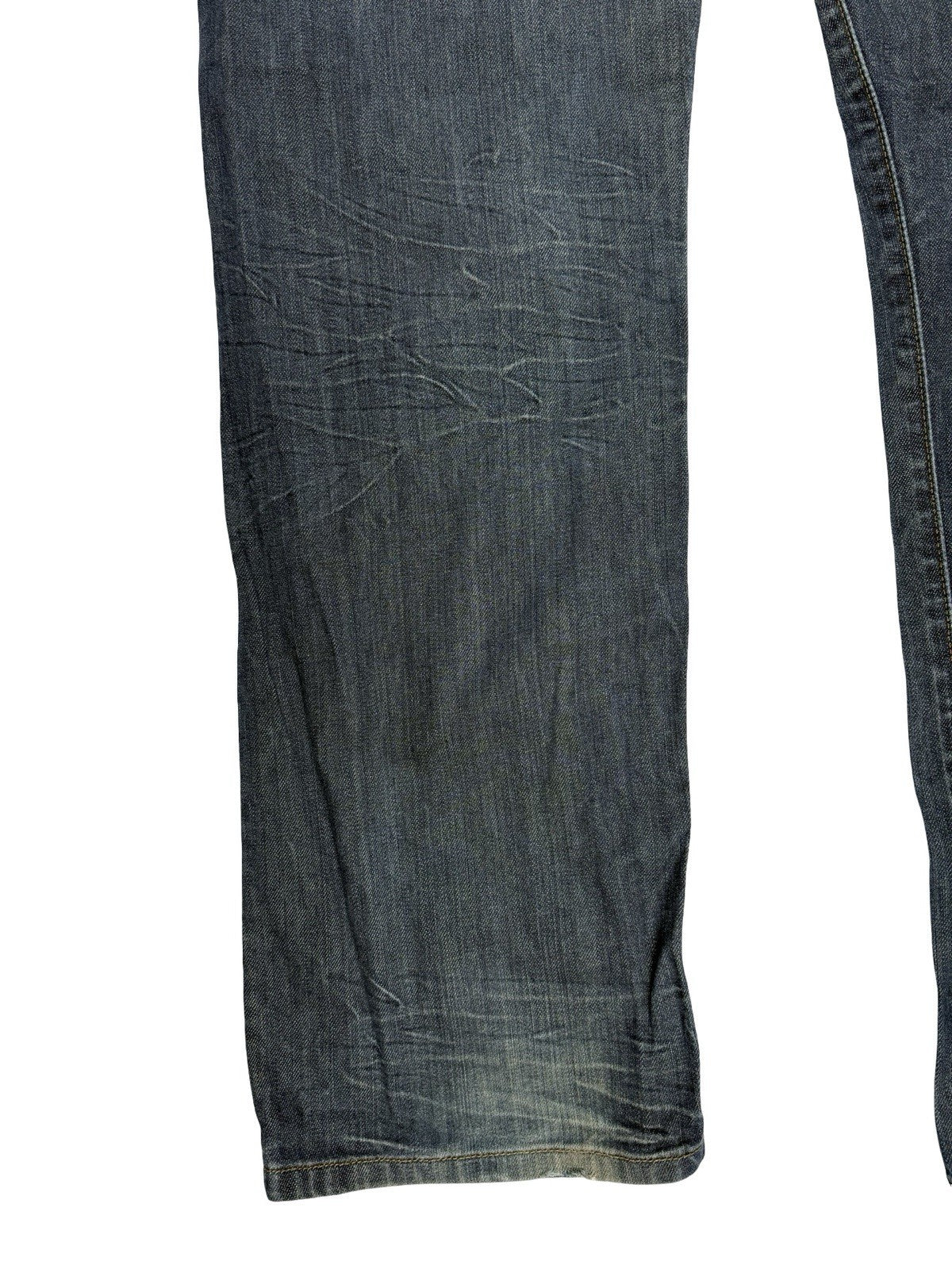 Levi's 501 Blue Straight Leg Button Fly Denim Jeans 36W 32L