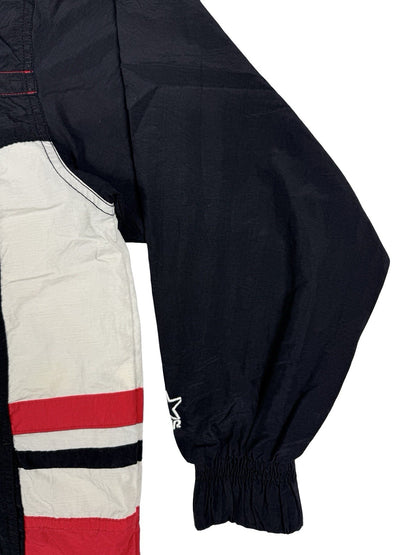 Starter Vintage NBA Chicago Bulls Black Windbreaker Jacket Medium