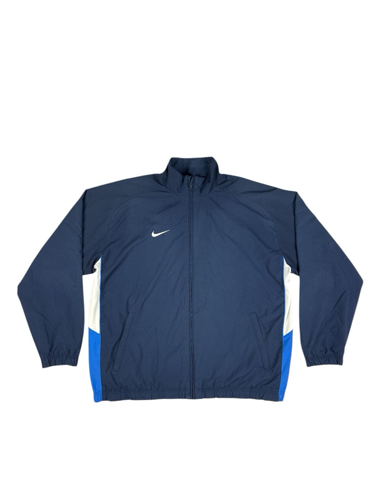 Nike Retro Blue  Colourblock Embroidered Zip Track Jacket XL