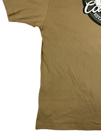 Carhartt Retro Beige Printed Workwear Short Sleeve Top 2XL