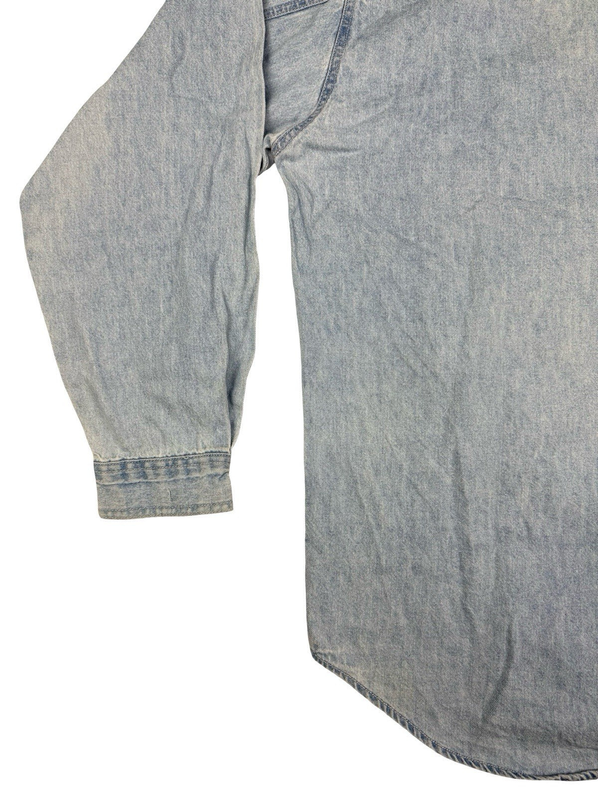 Levi's Red Tab Vtg 90's Blue Embroidered Chambray Teaching Shirt XL