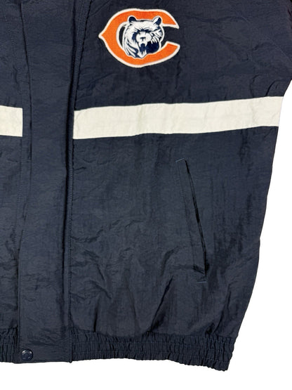 NFL Apex One Vintage Blue Chicago Bears Zip Track Jacket XL