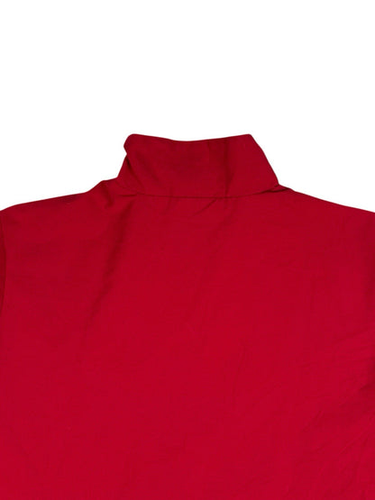 Adidas Vintage Red Zip Through Lined Track Jacket Size 18