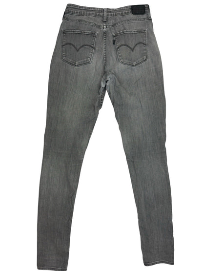 Levi's Grey 721 High Rise Skinny Denim Jeans 30W 35L