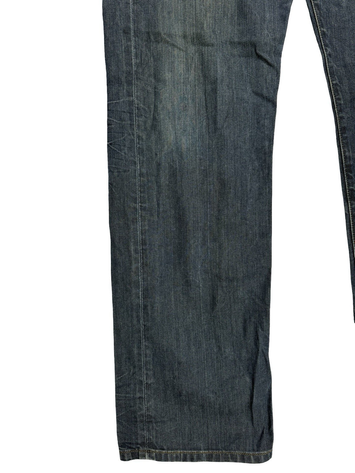 Levi's 501 Blue Straight Leg Button Fly Denim Jeans 36W 32L