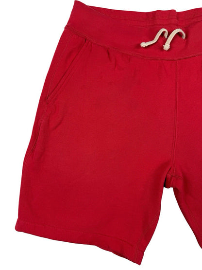 Polo Ralph Lauren Red Cotton Blend Lounge Jogger Sweat Shorts Large