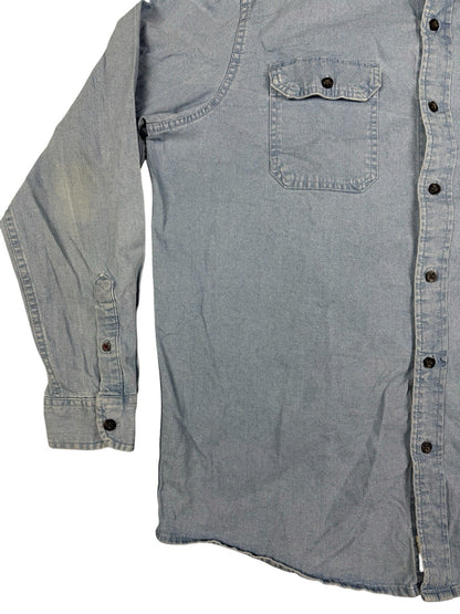 Wrangler Flex Comfort Blue Denim Western Shirt Large