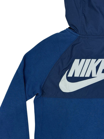 Nike Blue Zip Hooded Jacket Size Youth Medium