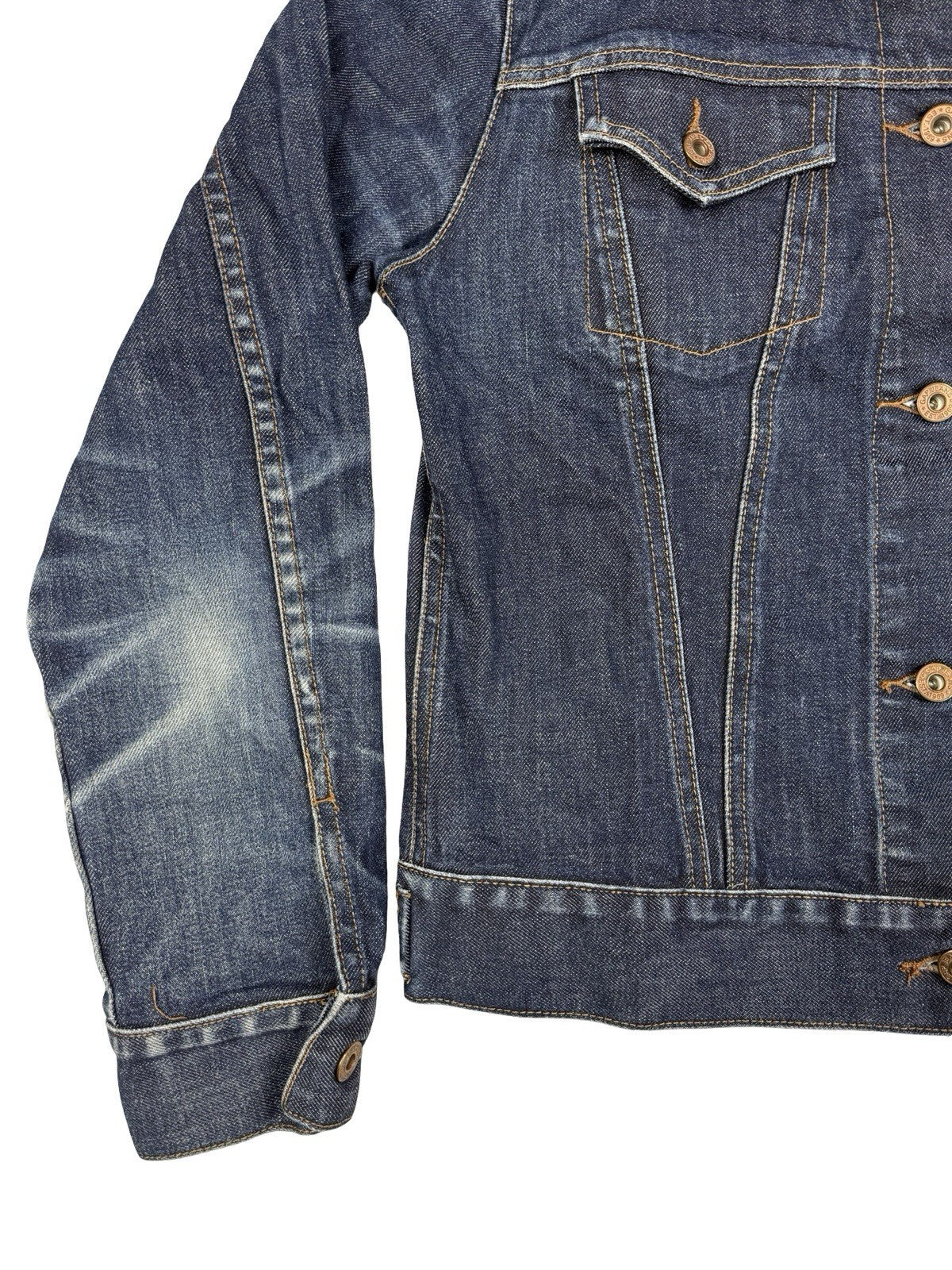 Gap Y2K Blue Denim Stretch Jacket Youth Medium (Age 8/9)