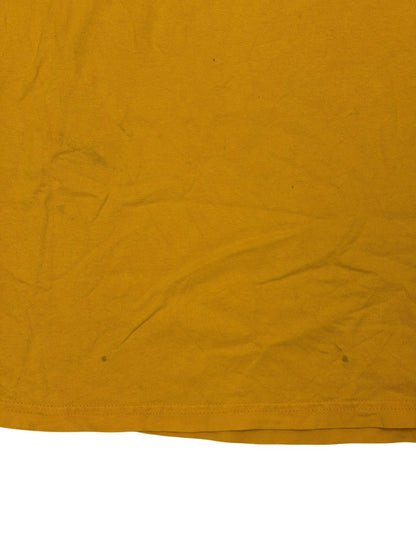 Iowa Hawkeyes Retro Yellow Printed Cotton American College Sports Top Large