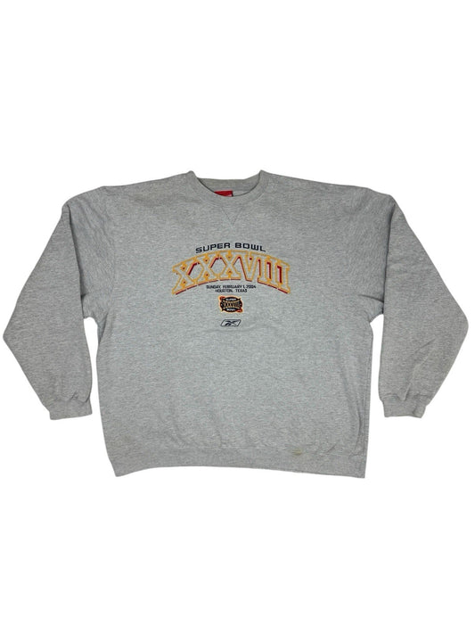 Reebok Retro Super Bowl 38 Grey Jumper XL