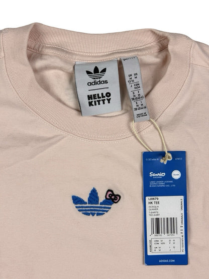 Adidas Originals x Hello Kitty Pink Trefoil Bow Women's Top New