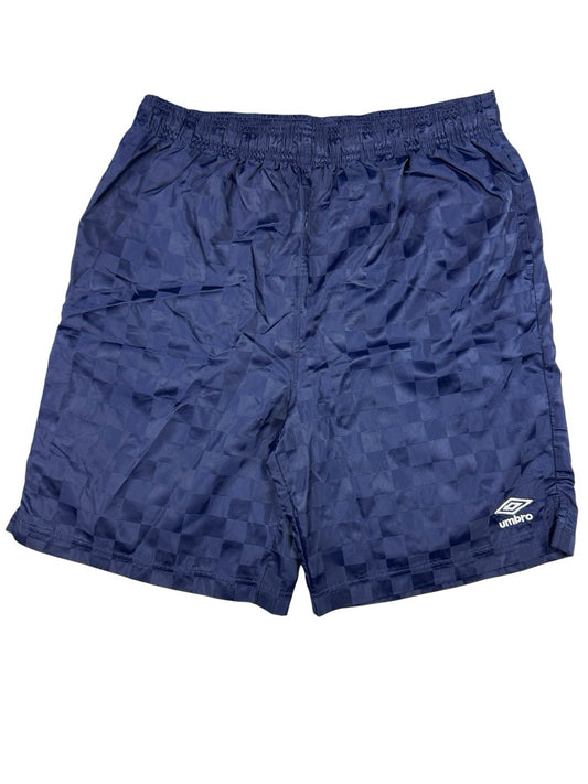 Umbro Blue Checker Nylon Sport Shorts Youth XL (16-18) Men's Medium