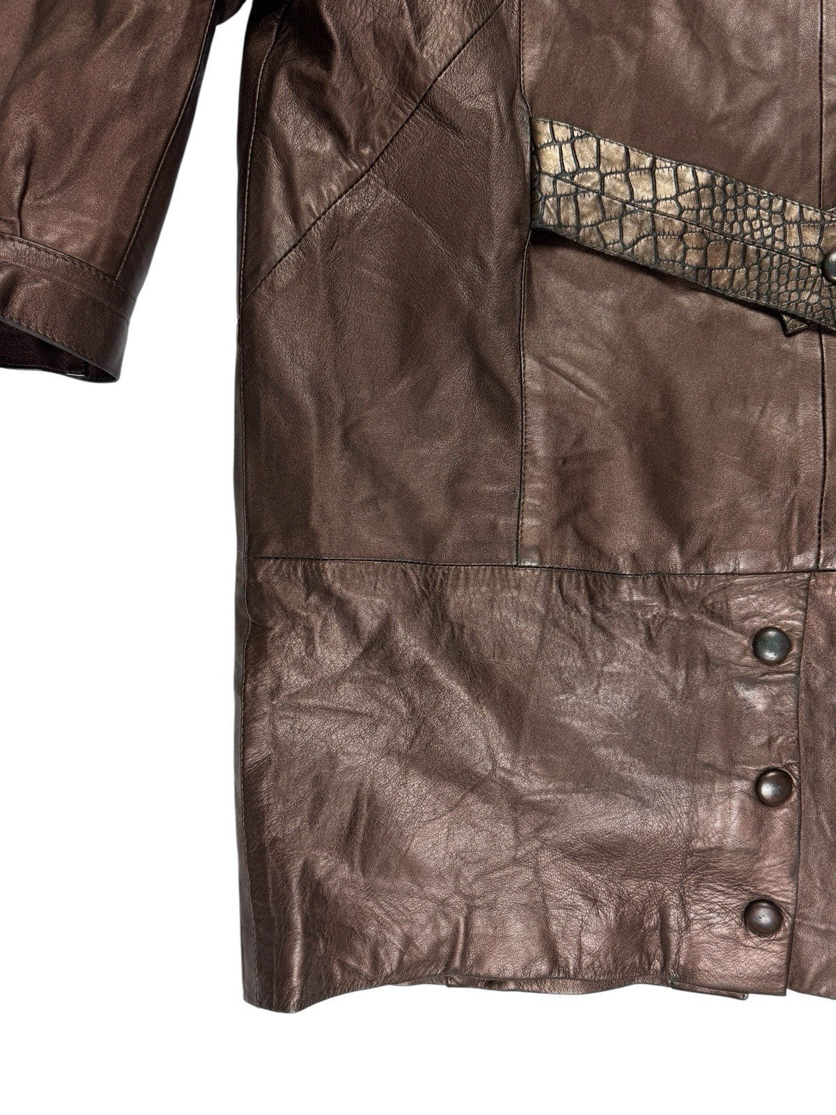 The Ronson Collection Retro Genuine Leather Jacket Women's Size 12