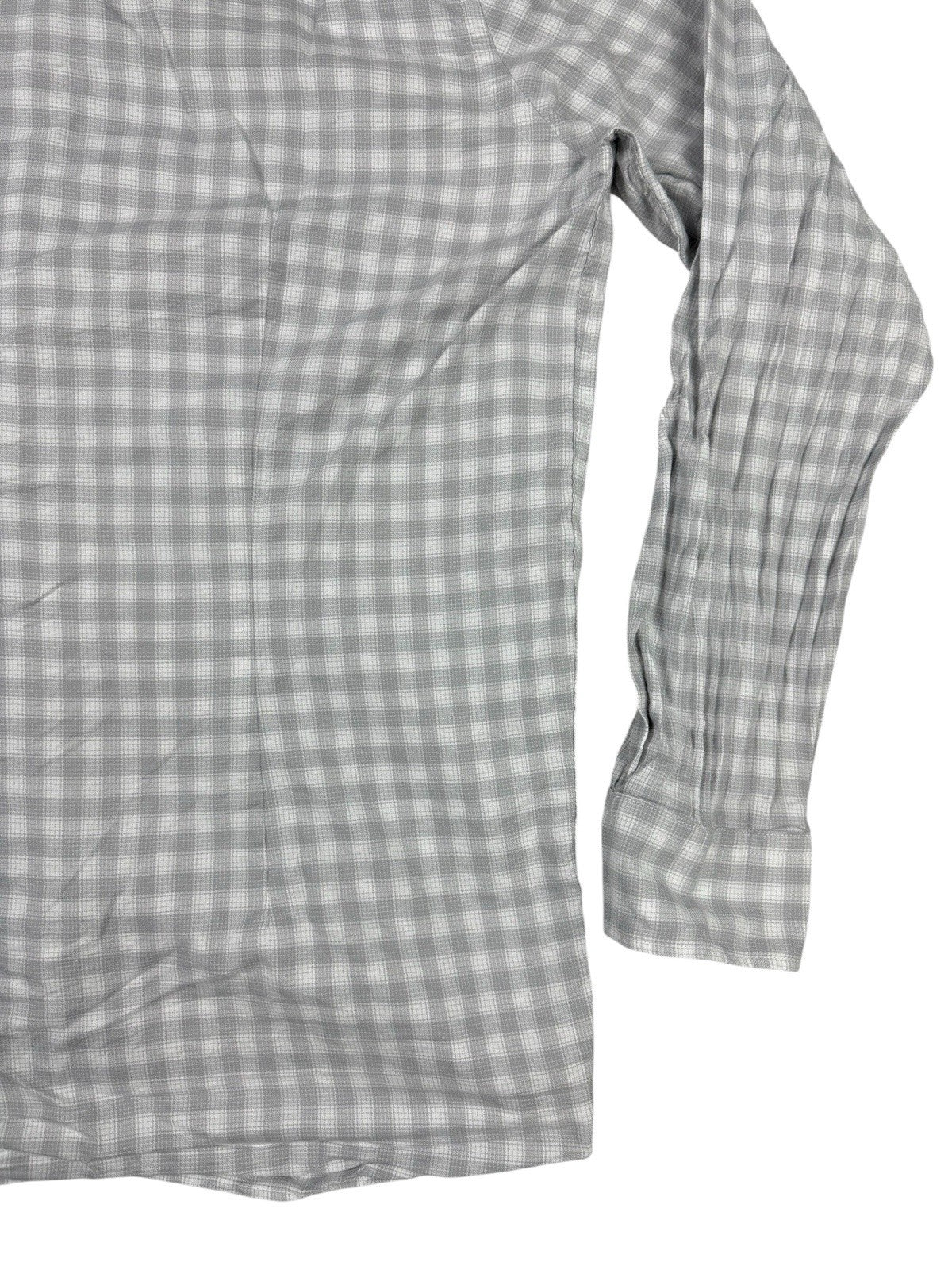 Tommy Hilfiger Grey  Plaid Check Button Up Shirt XL