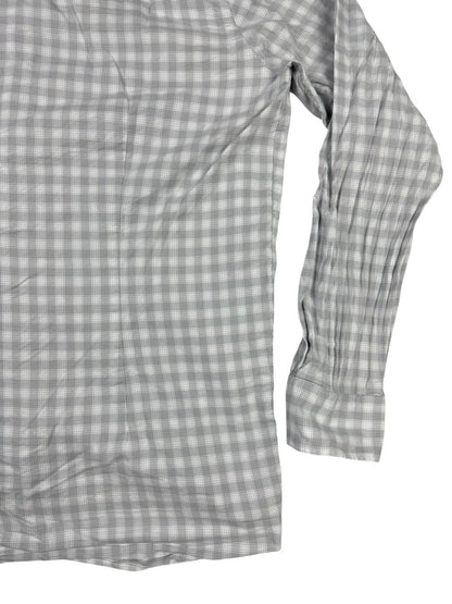 Tommy Hilfiger Grey  Plaid Check Button Up Shirt XL