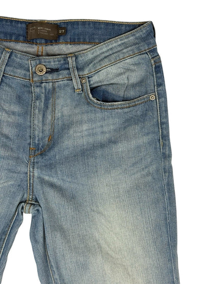 Levi's Blue Demi Curve Classic Straight Leg Jeans 27W 30L