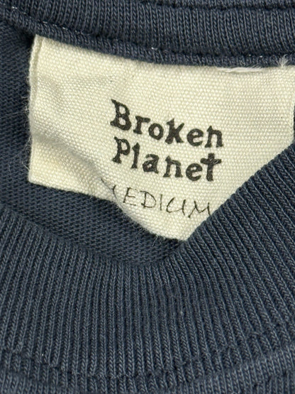Broken Planet Blue Trapped In Time Graphic Top Medium