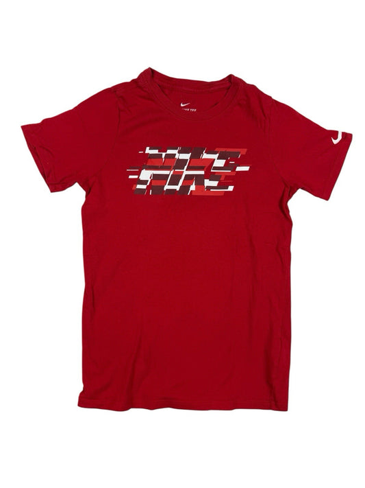 Nike Red Printed Top Kids Small (8-10 YRS)