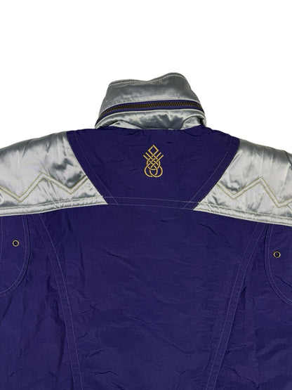 Retro Rodeo Purple Insulated Outdoor Y2K Zip Ski Jacket Women's Size 14