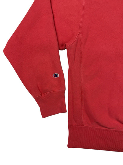Champion Vintage Orange Reverse Weave Warm Up Jumper Large