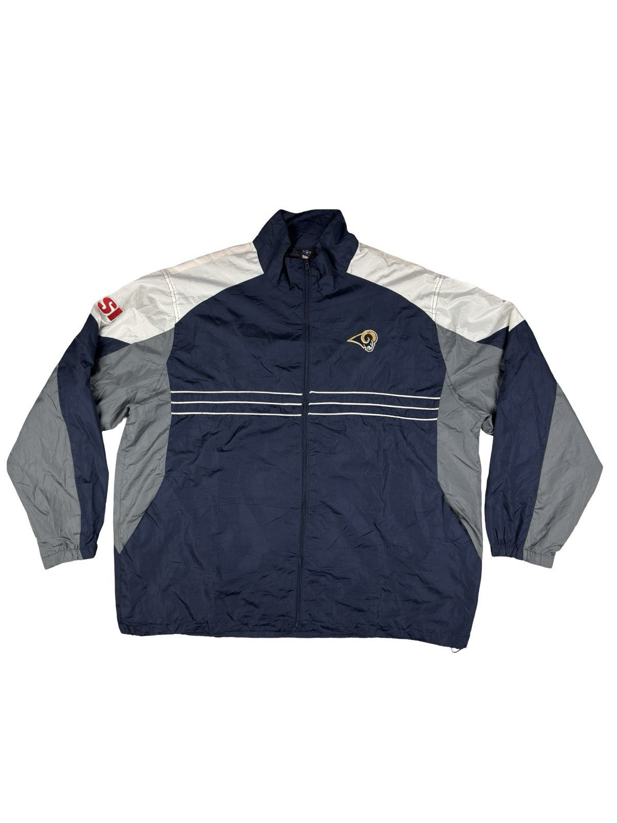 Reebok NFL Team Apparel LA Rams Sports Illustrated Zip Windbreaker Jacket 2XL