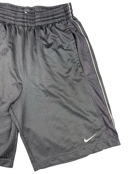 Nike Grey Polyester Basketball Sport Active Shorts Small