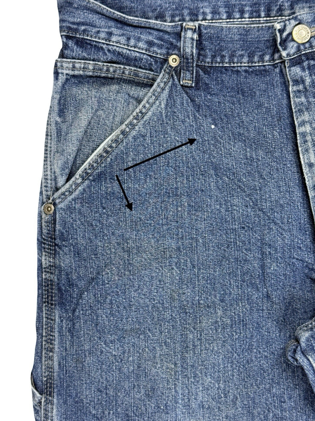 Wrangler Blue Denim Carpenter Work Jeans 32W 30L