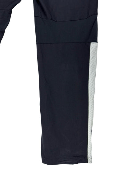 Nike Black Polyester Active Zipped Track Pant Bottoms Medium