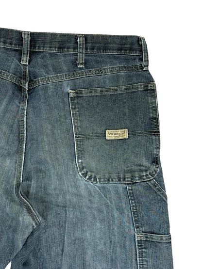 Wrangler Retro Blue Carpenter Denim Jeans 38W 32L