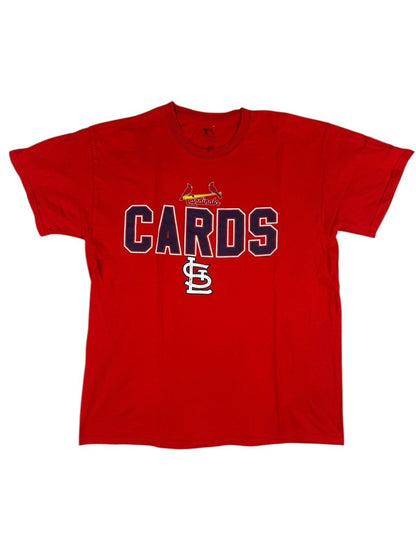 MLB Red St Louis Cardinals Retro Printed Cotton Top Large