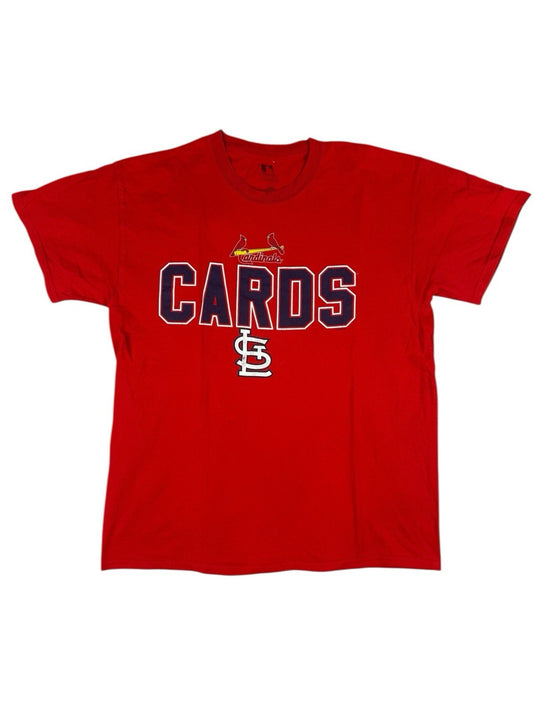 MLB Red St Louis Cardinals Retro Printed Cotton Top Large