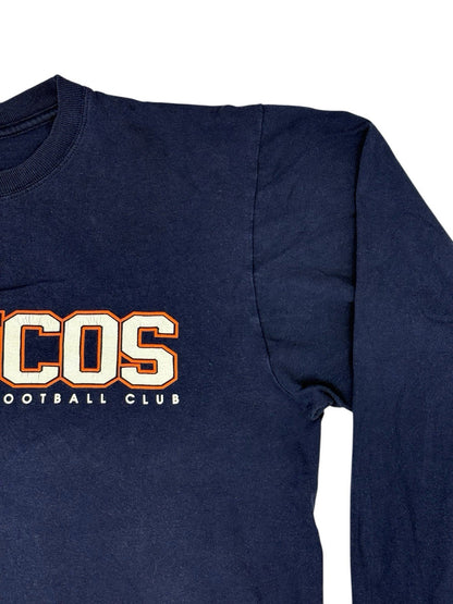 Reebok NFL Denver Broncos Blue Retro Long Sleeve Top Medium