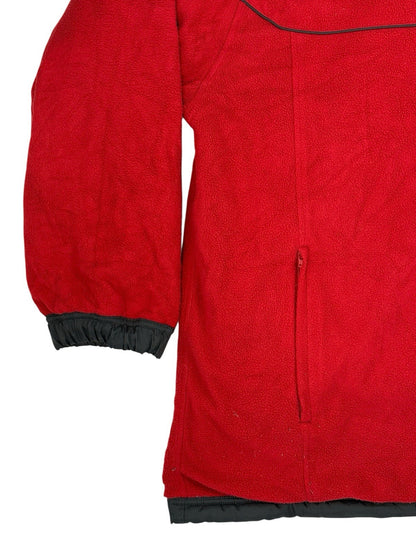 Nike Grey and Red Reversible Heavyweight Fleece Lined Jacket Large
