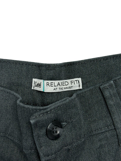 Lee Relaxed Fit Grey Trousers Size 10 Long