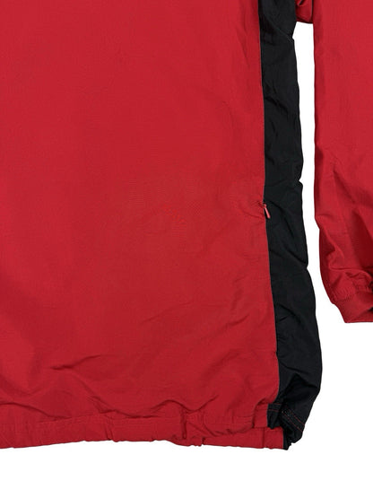 Starter Retro Red Pullover V-Neck Jumper Windbreaker Large