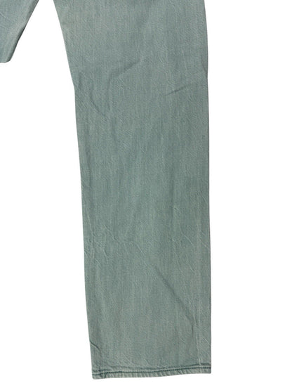 Levi's 501 Green White Oak Cone Denim Straight Leg Jeans 32W 31L