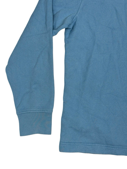 Nautica Light Blue Quarter Zip Embroidered Jumper Medium