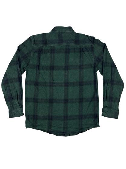 Carhartt Green Plaid Flannel Loose Fit Heavyweight Button Shirt Small