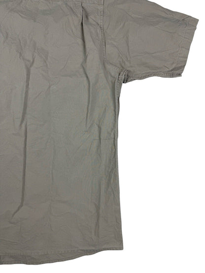 Cabela's Vintage Beige Safari Series Short Sleeve Cargo Shirt Large