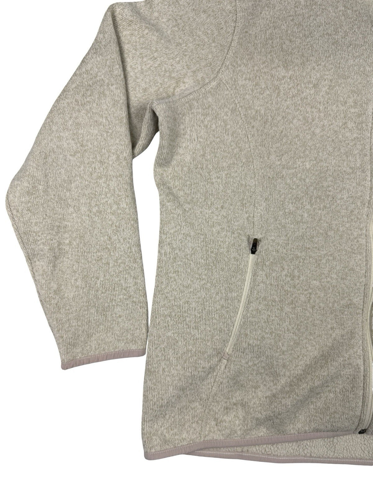 L.L. Bean Cream Zip Fleece Jacket Women's XL Regular
