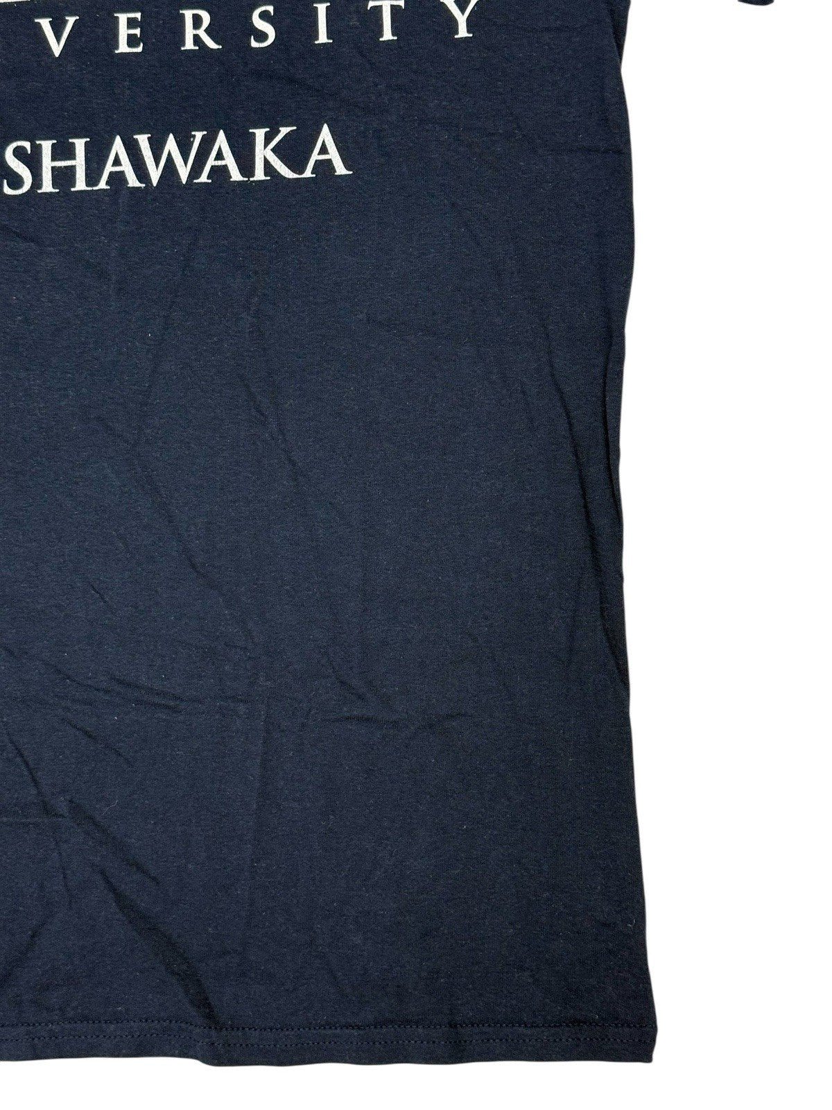 Trine University Mishawaka Retro Blue Cotton USA College Top Small