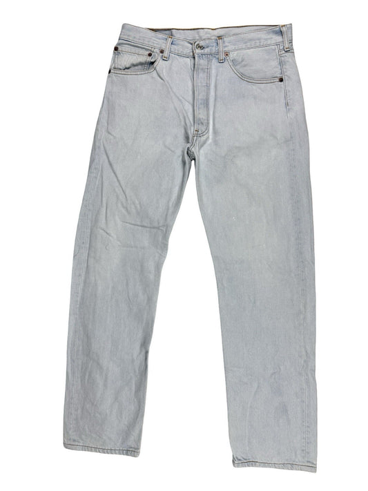 Levi's 501 Light Blue Vintage 00's Straight Leg Denim Jeans 33W 30L