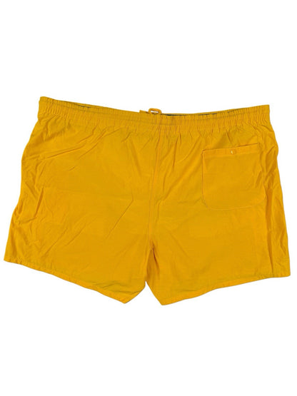 Vintage IZOD Lacoste Yellow Sport Swim Short Trunks Large