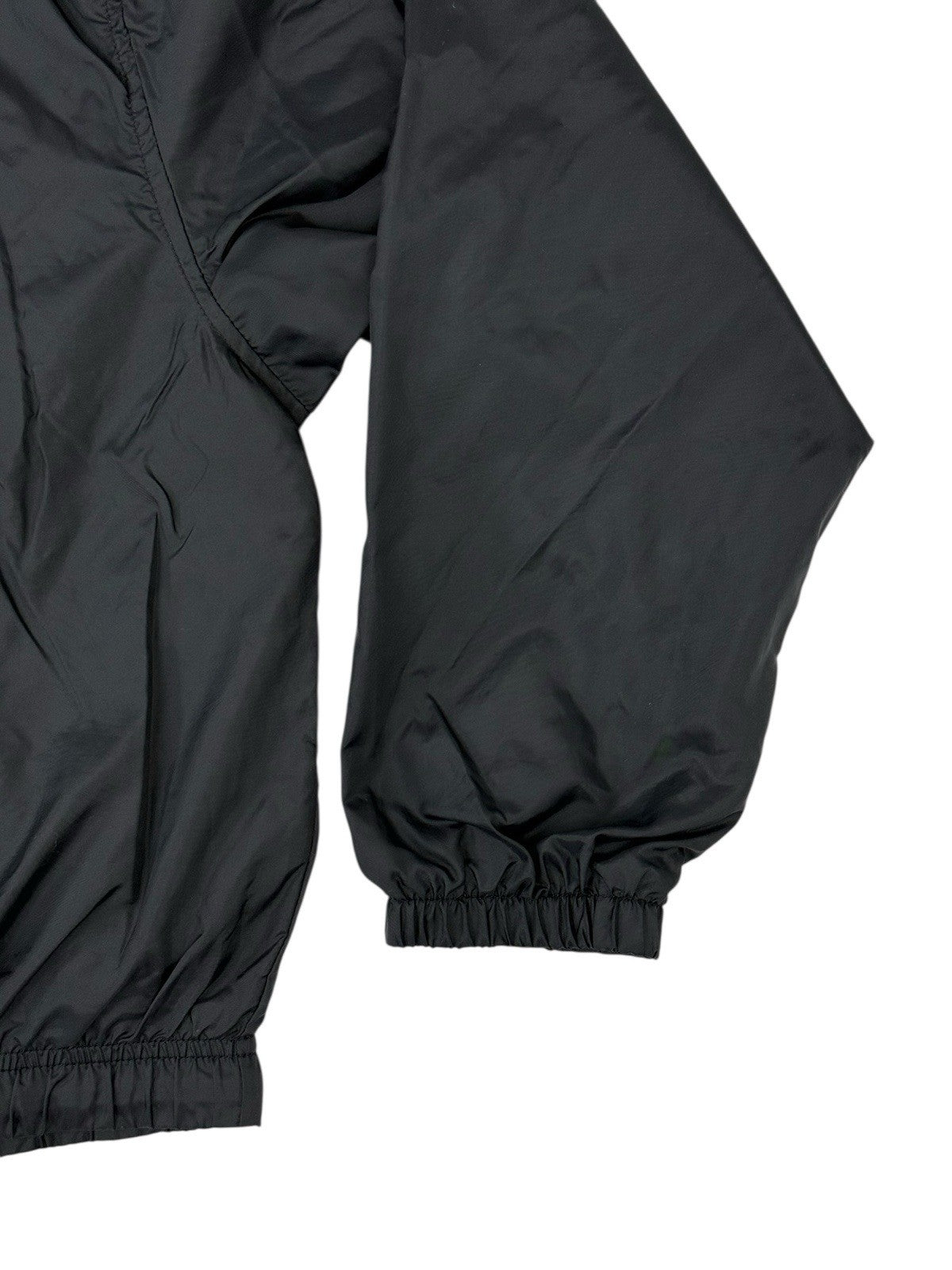 Nike Vintage Black Nylon Coaches Windbreaker Jacket Size 12-14 (Large)