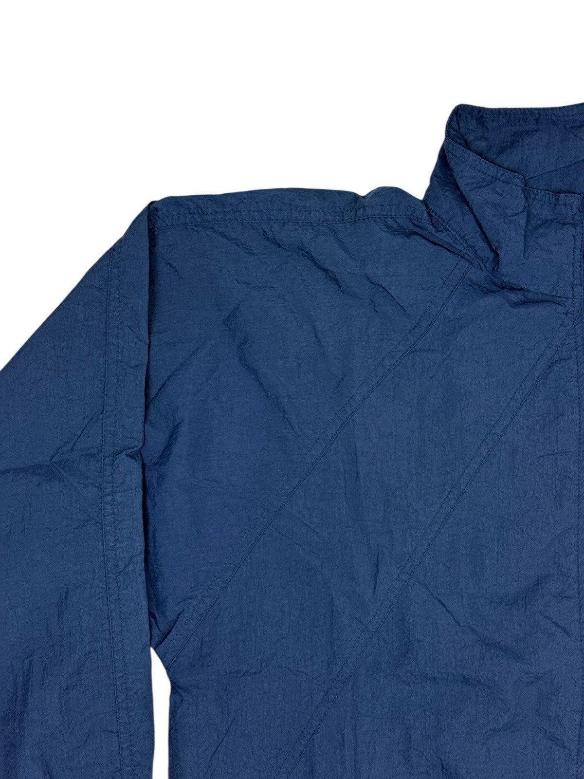 Reebok Retro Blue Nylon Zip Track Jacket Small