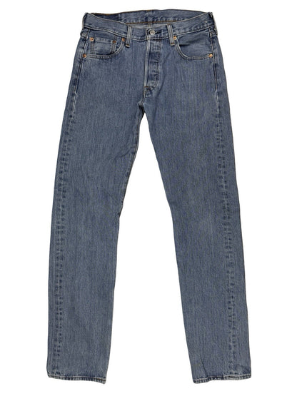 Levi's 501 Blue Straight Leg Denim Jeans 30W 34L