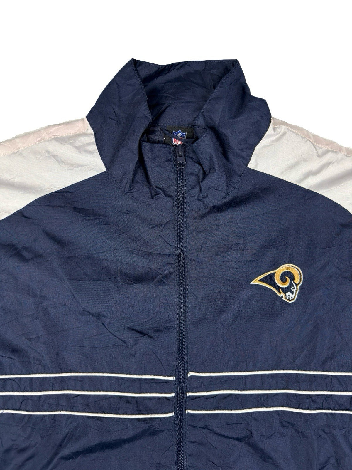 Reebok NFL Team Apparel LA Rams Sports Illustrated Zip Windbreaker Jacket 2XL